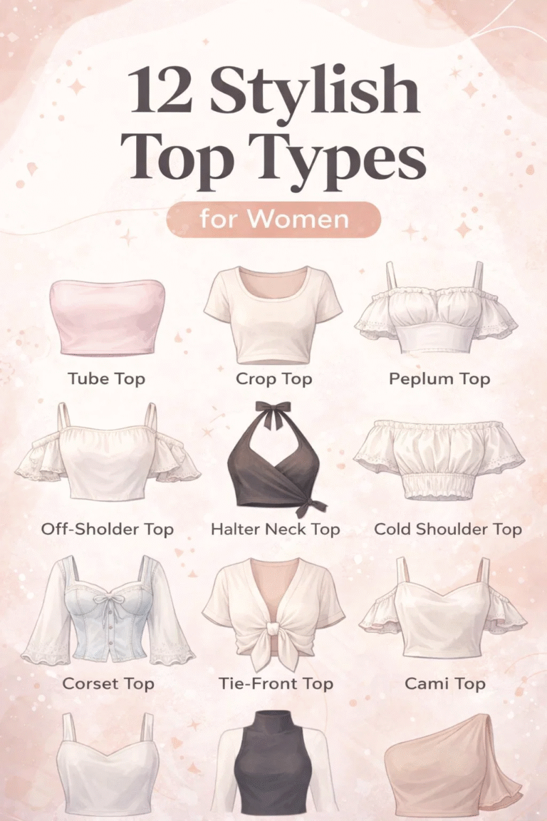 15 Different Aesthetic Top Styles  Necklines Guide for Your Capsule Wardrobe