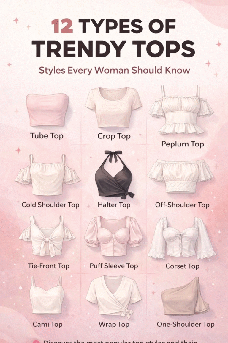 15 Different Types of Necklines and Aesthetic Top Styles for Women A Visual Guide