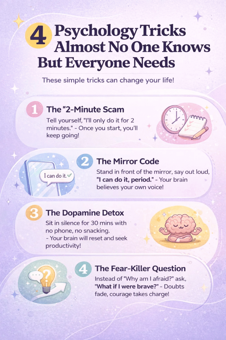 4 Psychology Tricks Everyone Needs To Know To Change Your Life For Good