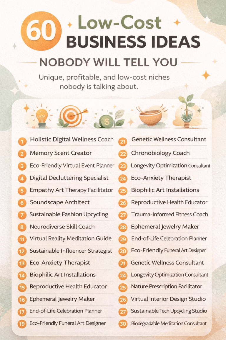 60 Profitable Low Cost Business Ideas You Can Start Today With No Money