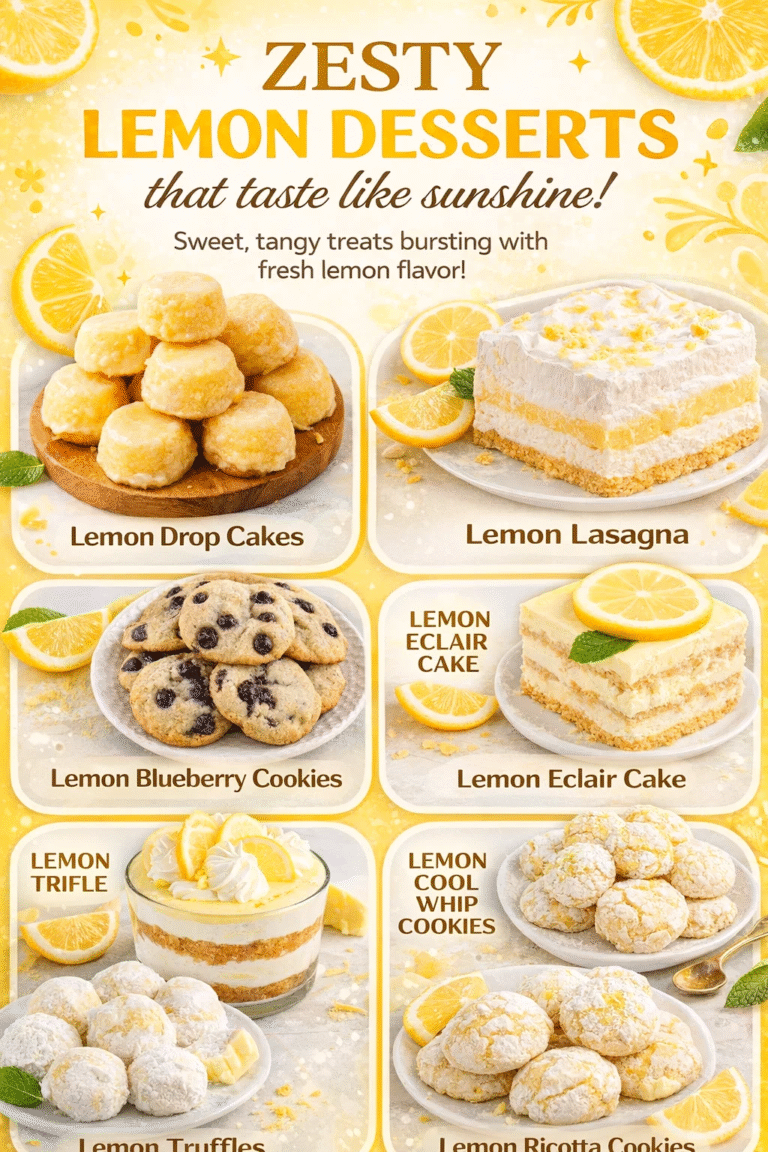 8 Easy Lemon Dessert Recipes for Summer  Best Zesty Lemon Treats to Make at Home