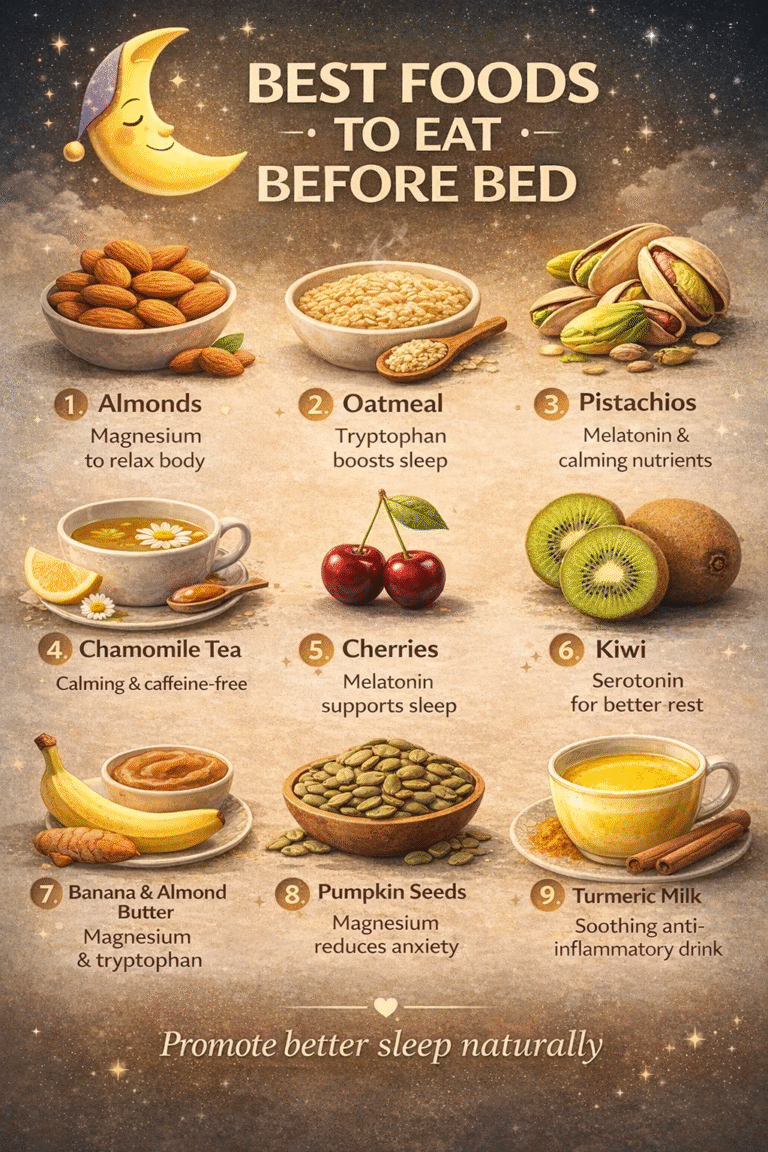 9 Best Foods to Eat Before Bed for Better Sleep  Top Healthy Late Night Snacks for Insomnia