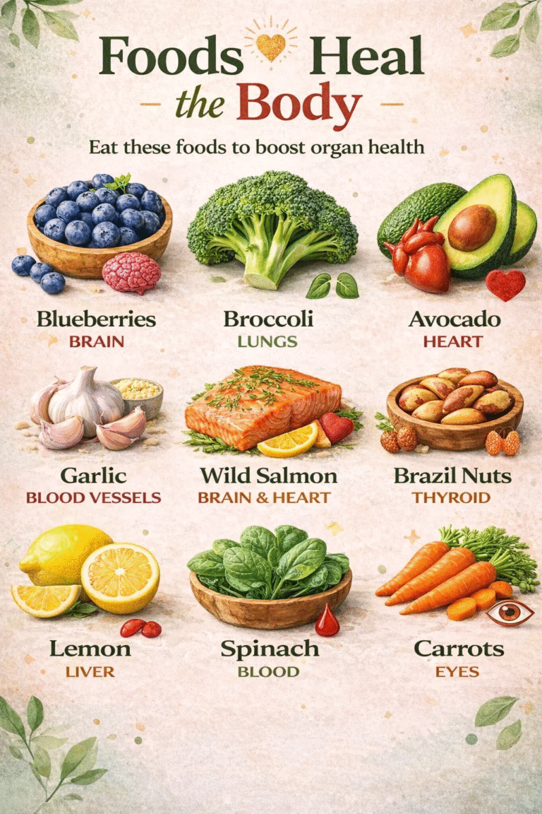 9 Foods That Fix Your Organs  Best Healing Superfoods for Better Health