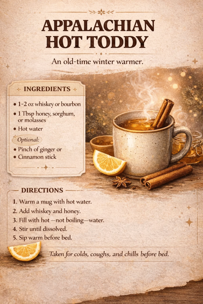 Appalachian Hot Toddy Recipe Old-Time Winter Drink for Colds  Coughs
