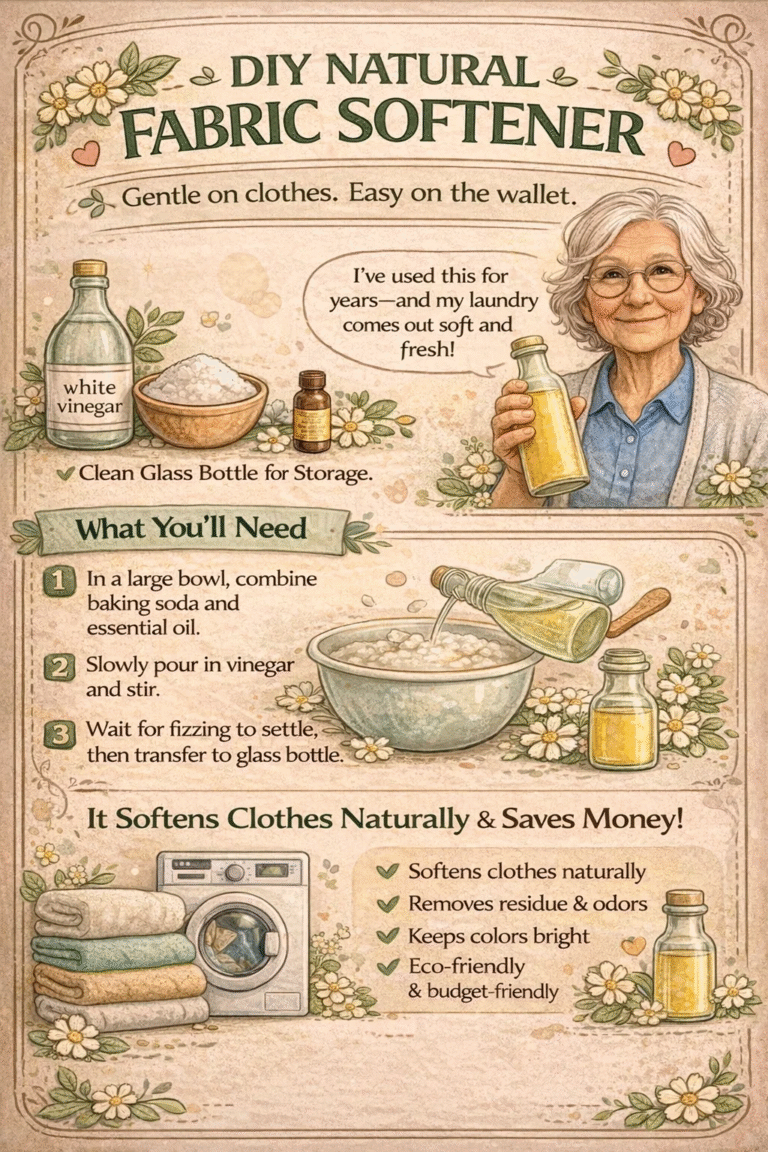 DIY Natural Fabric Softener Recipe with Vinegar  Baking Soda for Soft Laundry