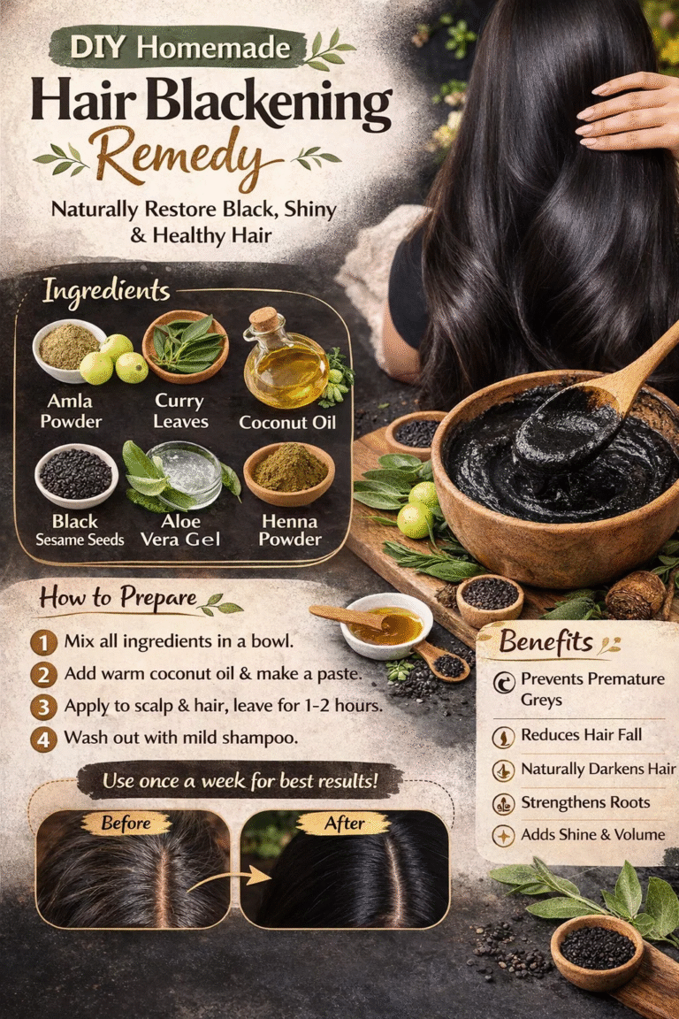 DIY Natural Hair Black Remedy Best Hair Growth  Grey Hair Treatment Pack
