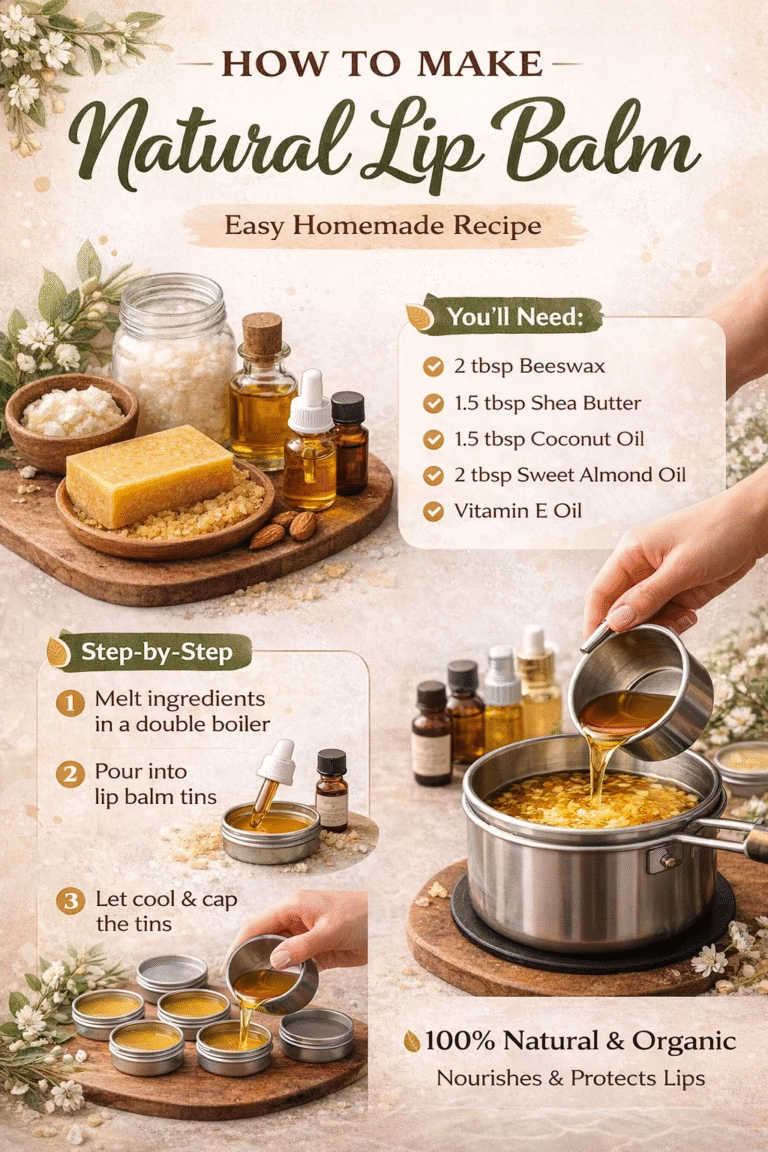 DIY Natural Organic Lip Balm Recipe  Easy 4-Step Homemade Lip Care Guide