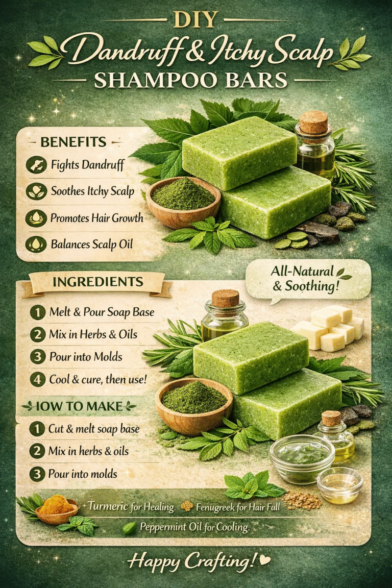 DIY Neem  Aloe Vera Shampoo Bar for Dandruff  Itchy Scalp Relief