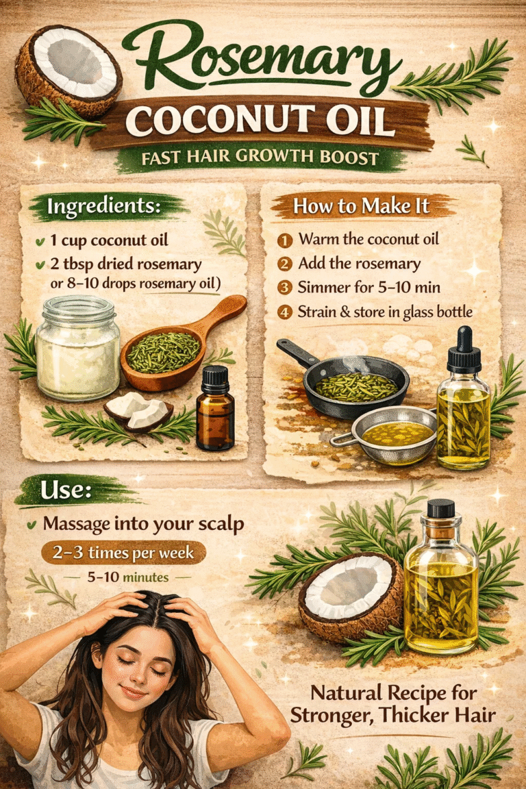 DIY Rosemary Coconut Oil for Fast Hair Growth  Scalp Massage Treatment