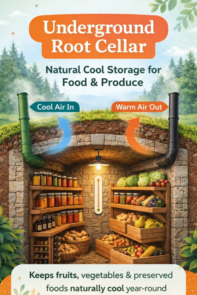 DIY Underground Root Cellar for Long-Term Food Storage  Preservation