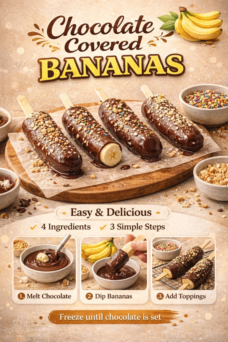 Easy 3-Ingredient Chocolate Covered Bananas Recipe  Healthy Frozen Dessert Ideas