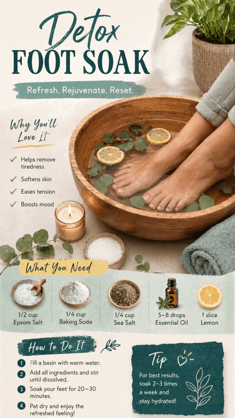 Epsom Salt Foot Detox Bath Recipe for Softer Feet in 30 Minutes