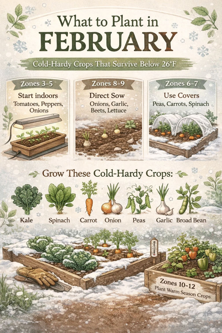 February Gardening Guide What to Plant Now in Zones 3-12 for Cold-Hardy Crops