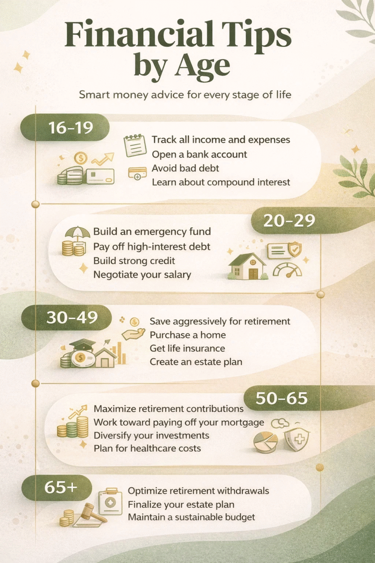 Financial Tips by Age The Ultimate Life Roadmap for Success