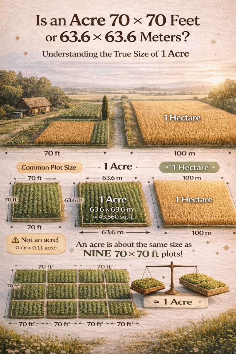 How Big is an Acre Understanding Acre vs Hectare and Common Plot Sizes Explained