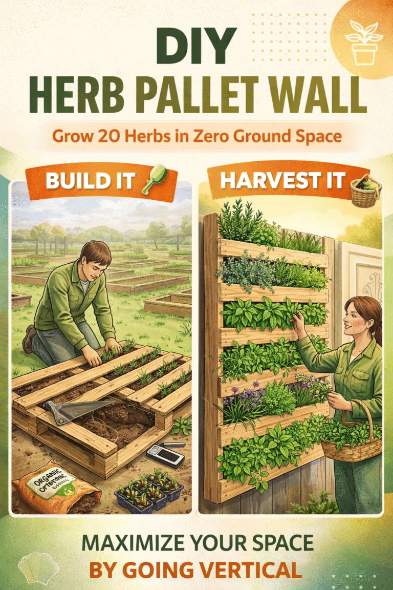 How to Build a DIY Vertical Herb Garden Pallet Wall for Small Spaces