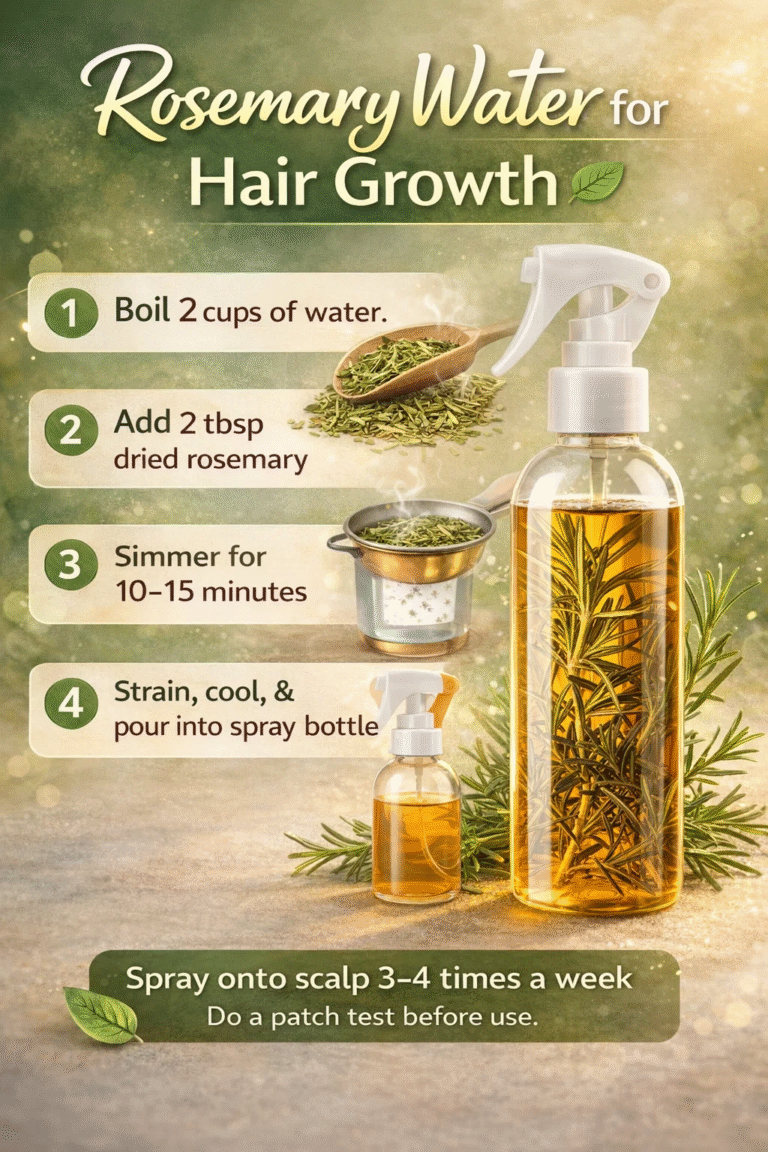How to Make Rosemary Water for Hair Growth  Scalp Health  DIY Hair Treatment Guide
