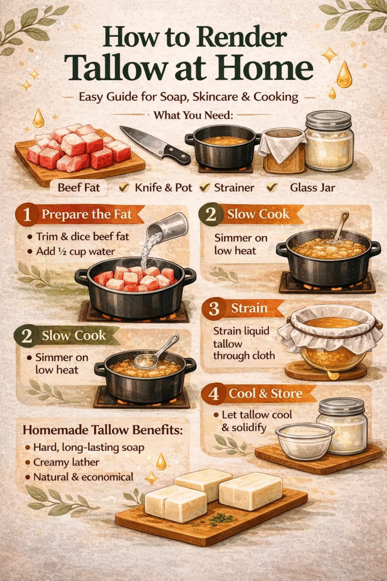 How to Render Beef Tallow DIY Guide for Skincare, Soap  Healthy Cooking