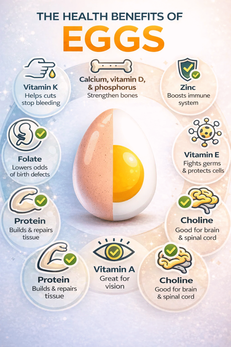 Top Health Benefits of Eggs Essential Nutrients for Brain, Muscle  Immunity