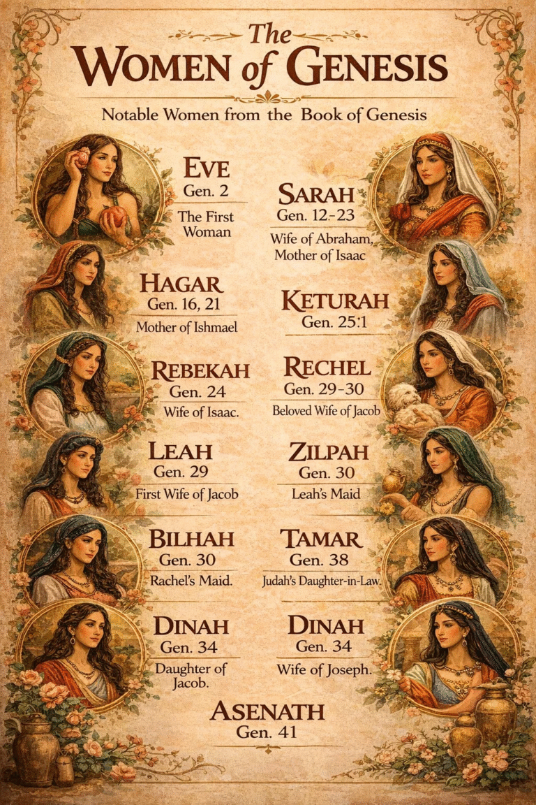 Women of Genesis Biblical Study Guide to Eve, Sarah, Rachel  Key Women in the Bible