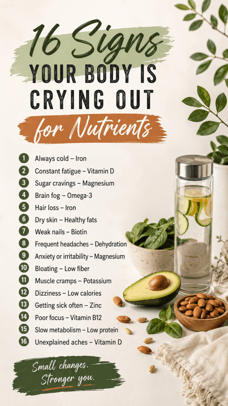 16 Nutrient Deficiency Signs Your Body Needs to Know