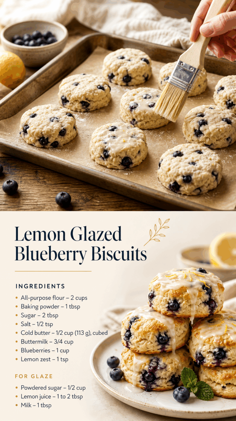 Blueberry Buttermilk Biscuits Recipe Easy Flaky Homemade Glazed Biscuits