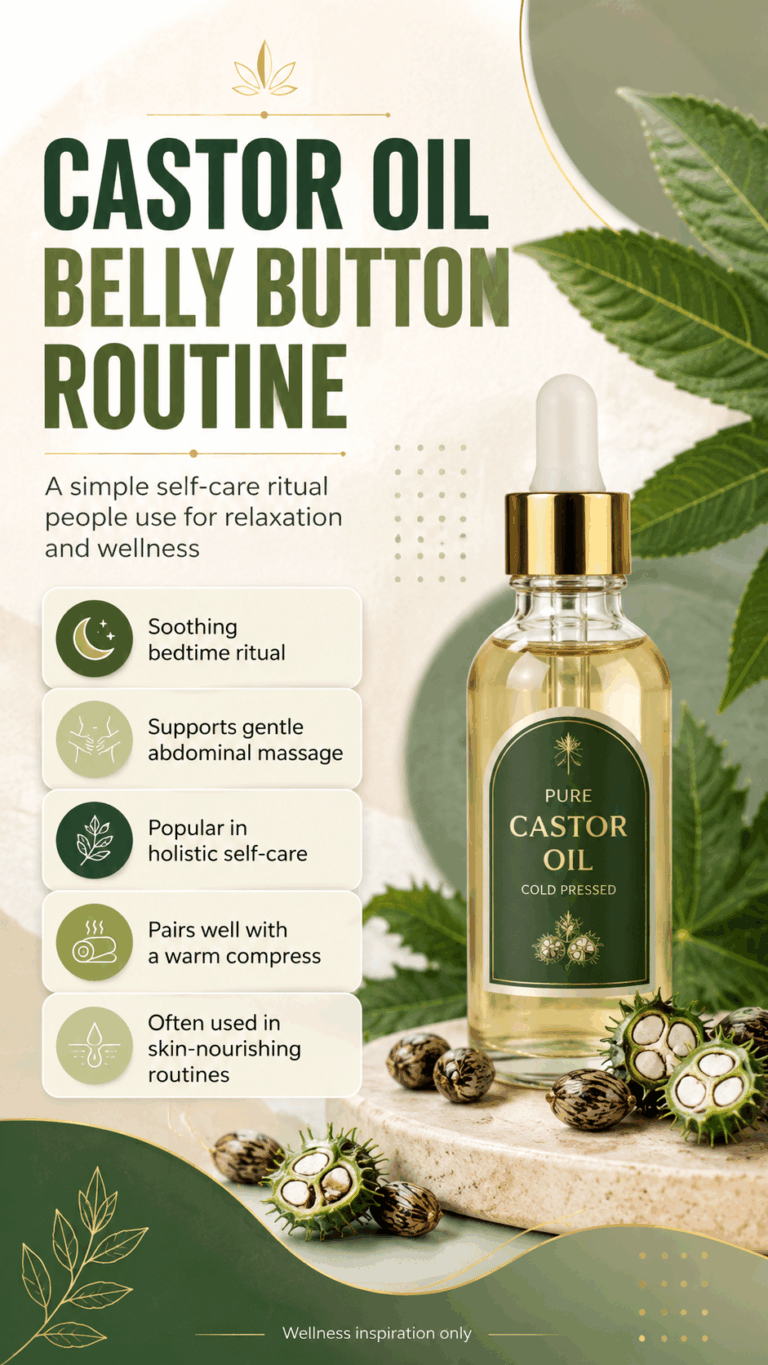 Castor Oil Belly Button Benefits for Digestion, Skin, Sleep and Pain