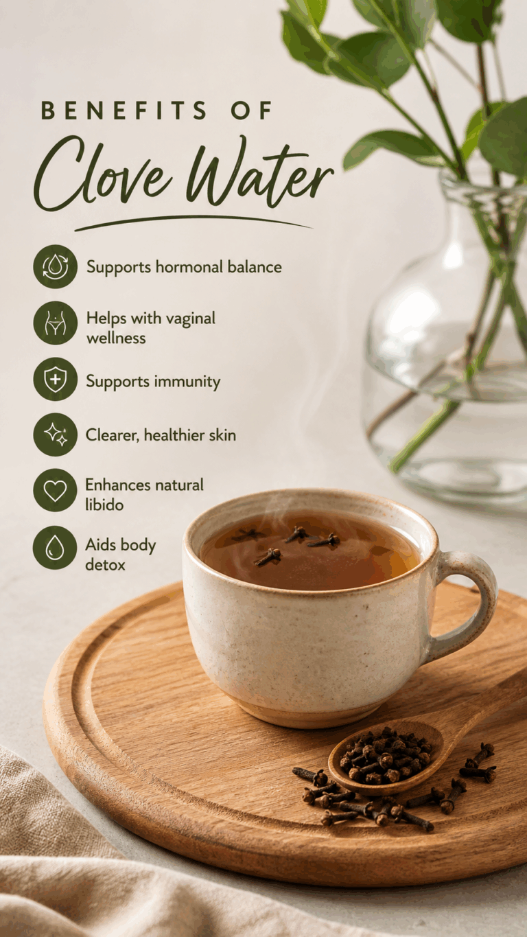 Clove Water Benefits for Women Natural Wellness, Skin Glow  Libido Boost