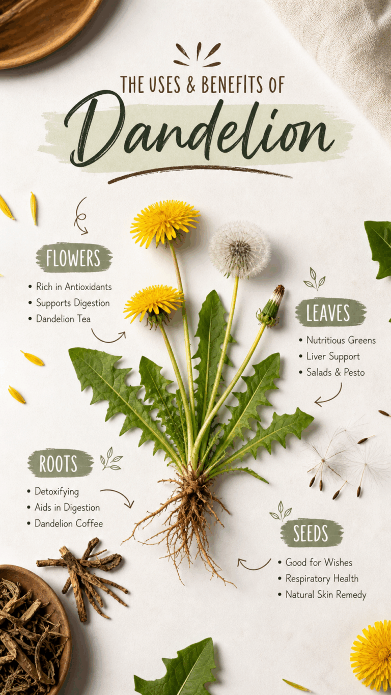 Dandelion Uses  Benefits Flowers, Leaves, Roots and Seeds Guide
