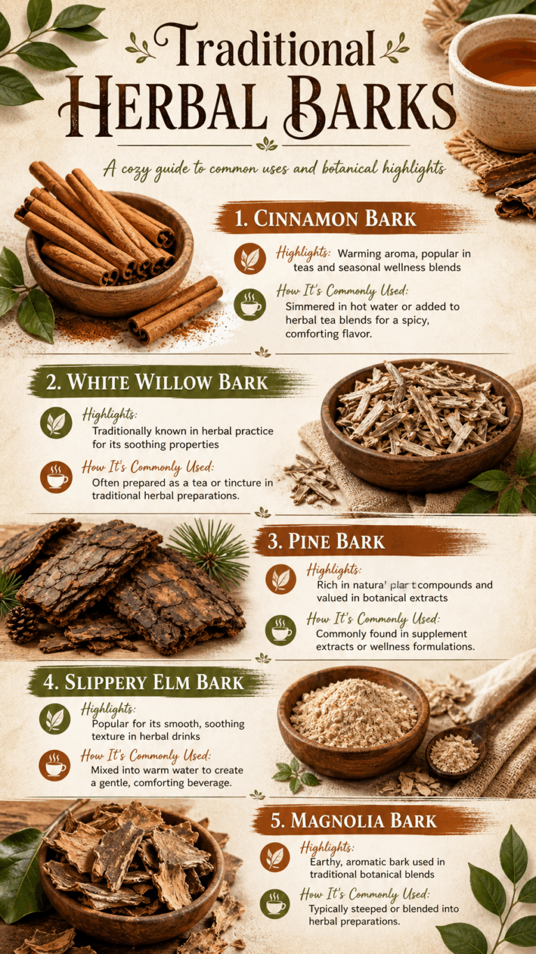 Edible Healing Tree Barks Cinnamon, Willow, Pine  Herbal Remedies Guide