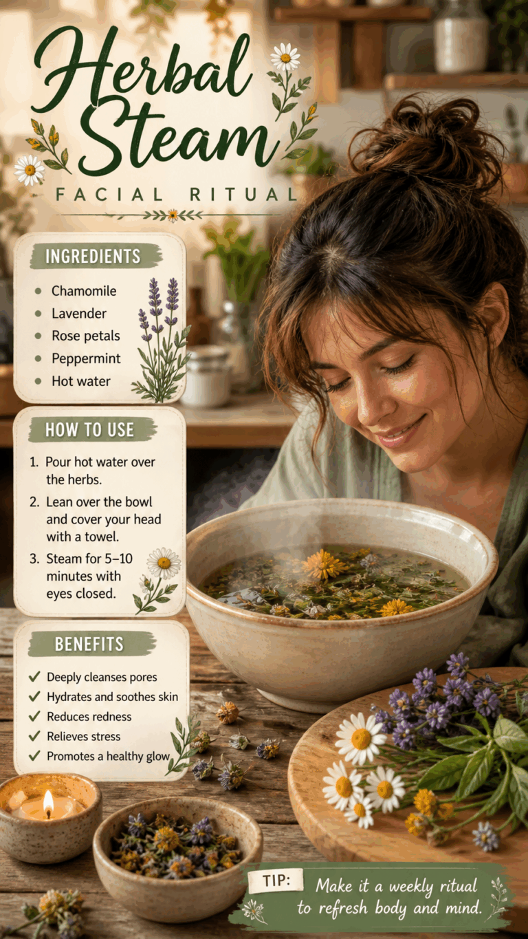Floral Facial Steam Recipe With Lavender, Calendula  Rose Petals