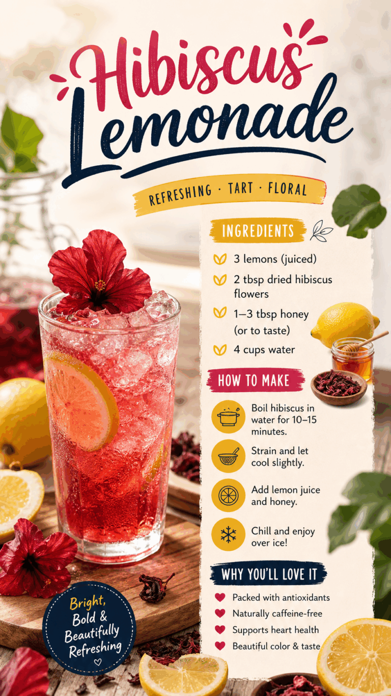 Hibiscus Lemonade Heart Support Blend with Honey Recipe