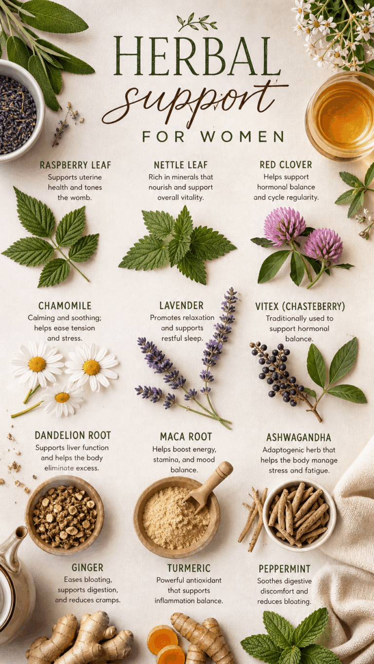 Top Herbs for Hormone Balance, Fertility  Womb Health Natural Remedies Guide