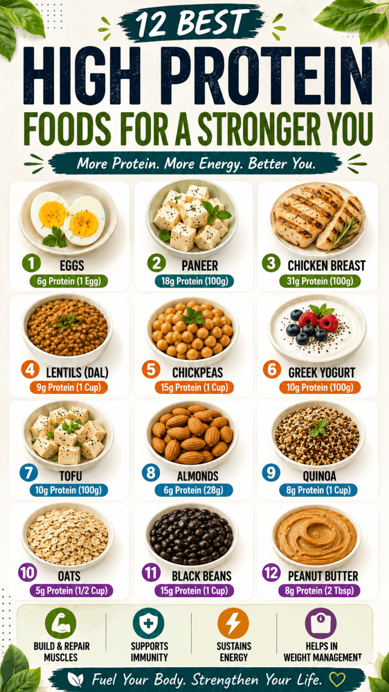 12 High Protein Foods for Muscle Gain  Weight Loss  Healthy Protein Guide