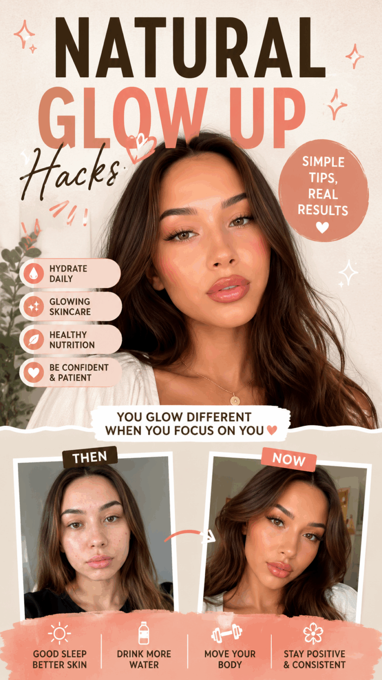 3 Natural Glow Up Habits for Clear Skin, Healthy Hair  a Radiant Look