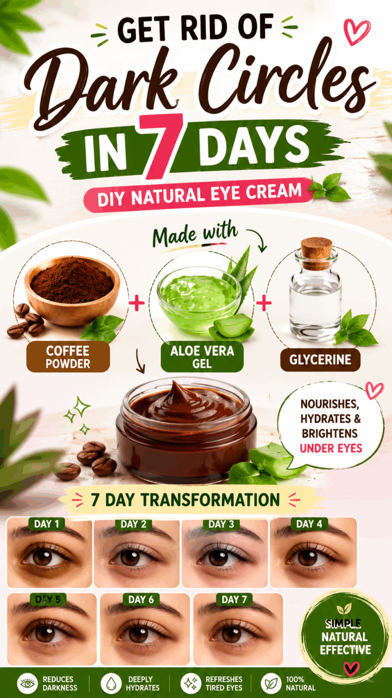 Get Rid of Dark Circles in 7 Days Naturally  DIY Coffee  Aloe Eye Cream Recipe