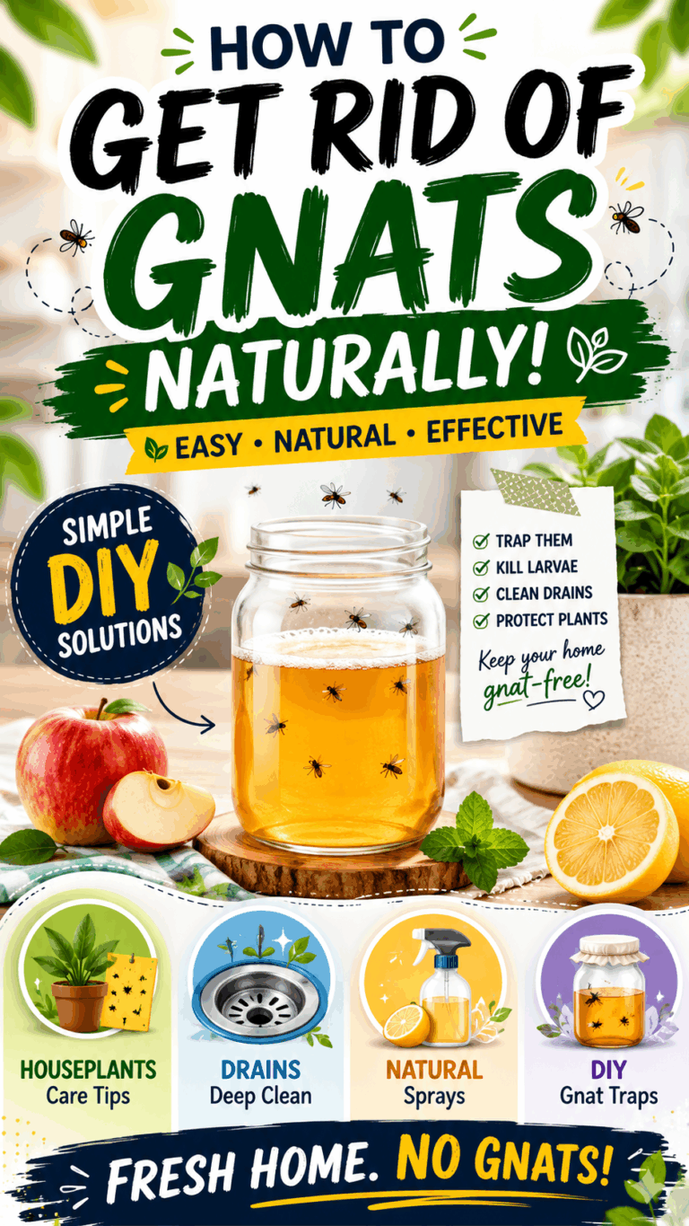 How to Get Rid of Gnats in the House Naturally  DIY Gnat Traps  Fungus Gnat Tips