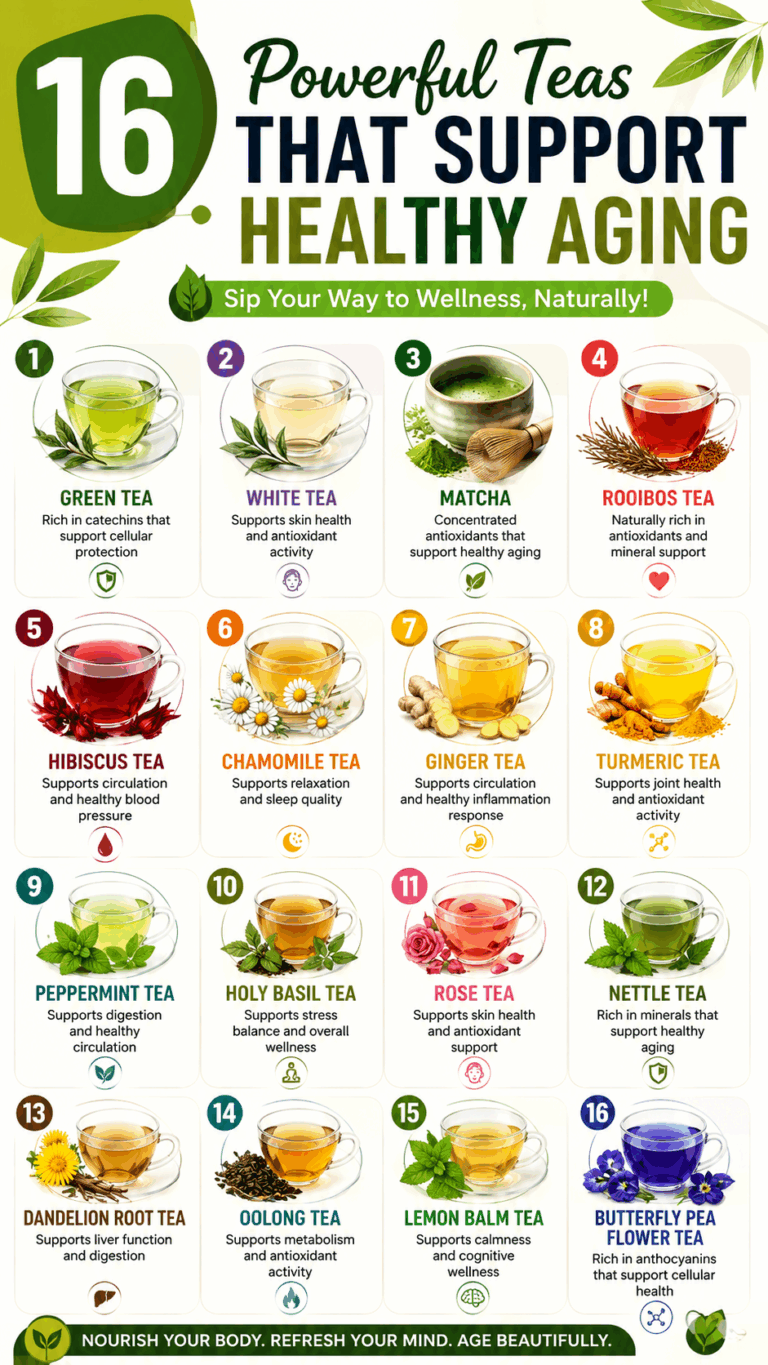 16 Healthy Aging Teas You Need to Try for Wellness, Energy  Longevity Benefits