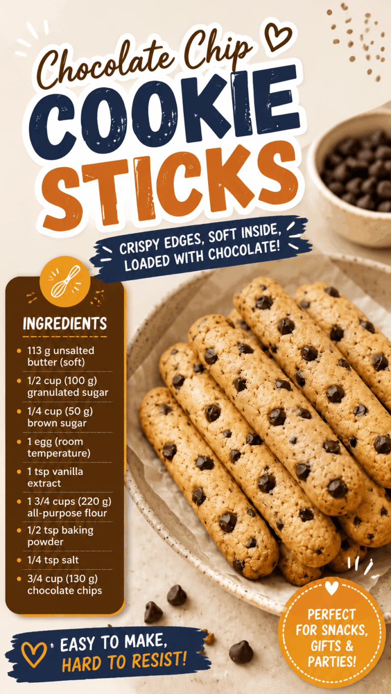 Chocolate Chip Cookie Sticks Recipe That Everyone Will Bake Again and Again