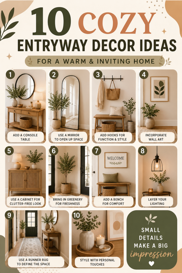 10 Cozy Entryway Decor Ideas to Create a Warm, Stylish  Welcoming Home
