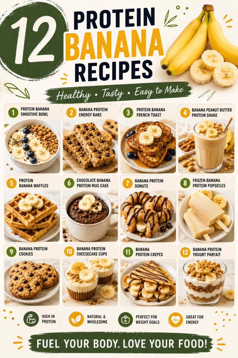 12 High-Protein Banana Recipes for Meal Prep  Easy Healthy Breakfast  Snacks