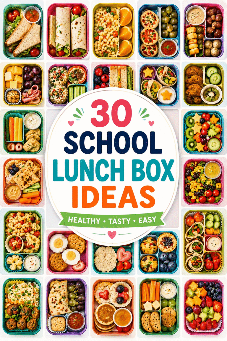 30 Colorful School Lunch Box Ideas for Kids  Healthy, Easy  Kid-Approved Meals