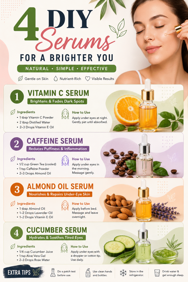 4 DIY Under Eye Serums to Fade Dark Circles Naturally  Easy Eye Care Recipes