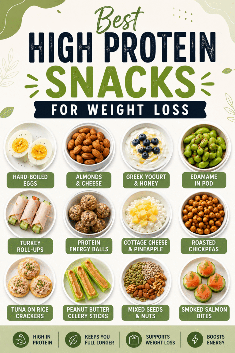 12 Best High Protein Snacks for Weight Loss That Keep You Full Longer