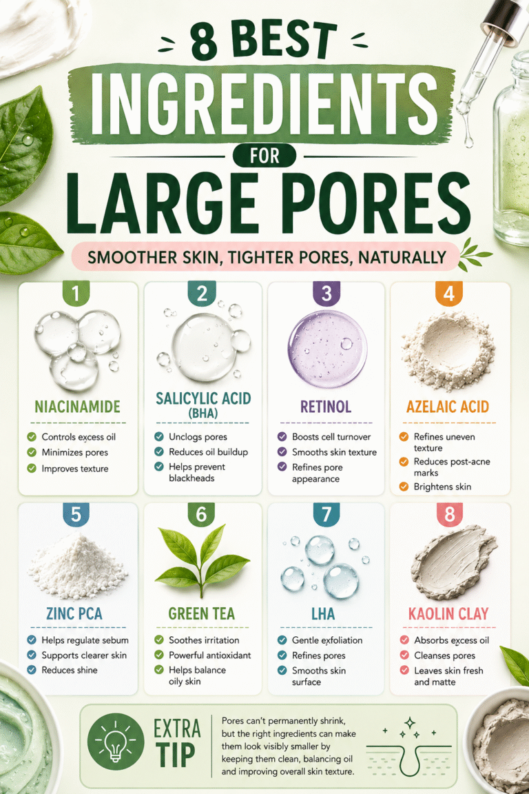 8 Best Ingredients for Large Pores for Smoother, Clearer  Refined Skin