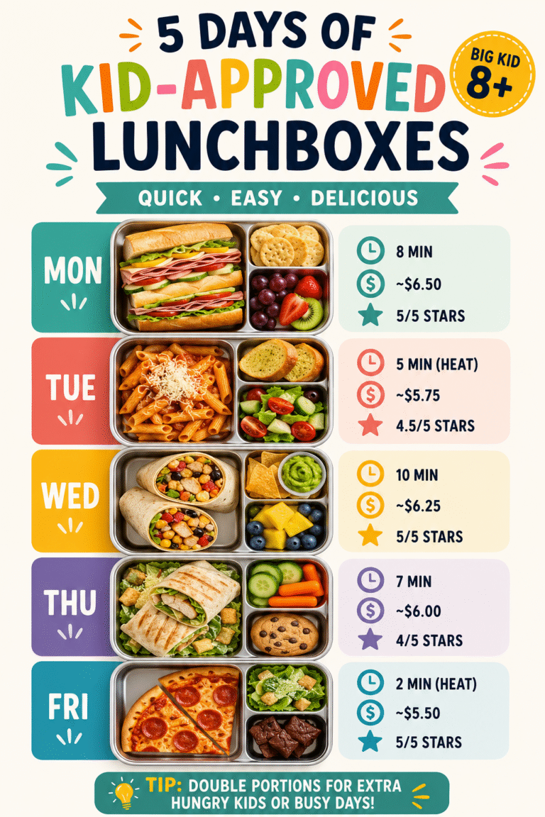 5 Easy Big Kid 8 Lunchbox Ideas That Keep Kids Full All Day  Healthy School Lunches
