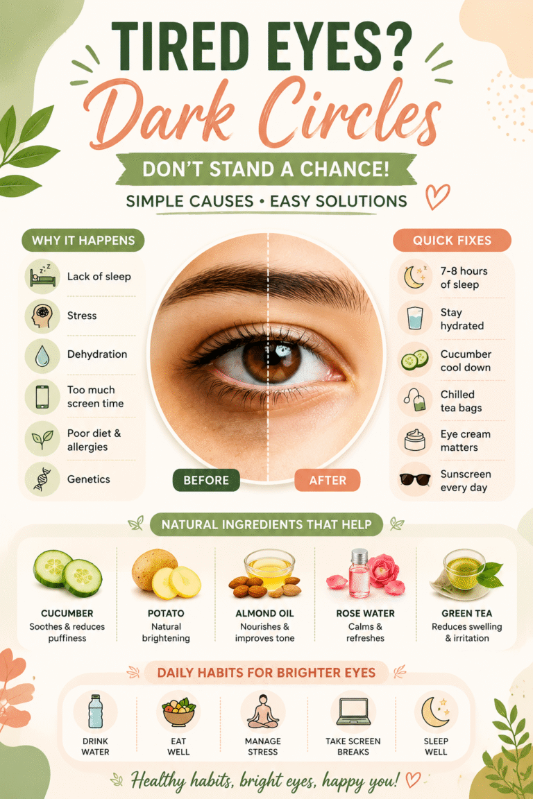 How to Reduce Dark Circles Naturally Causes, Remedies  Eye Care Tips