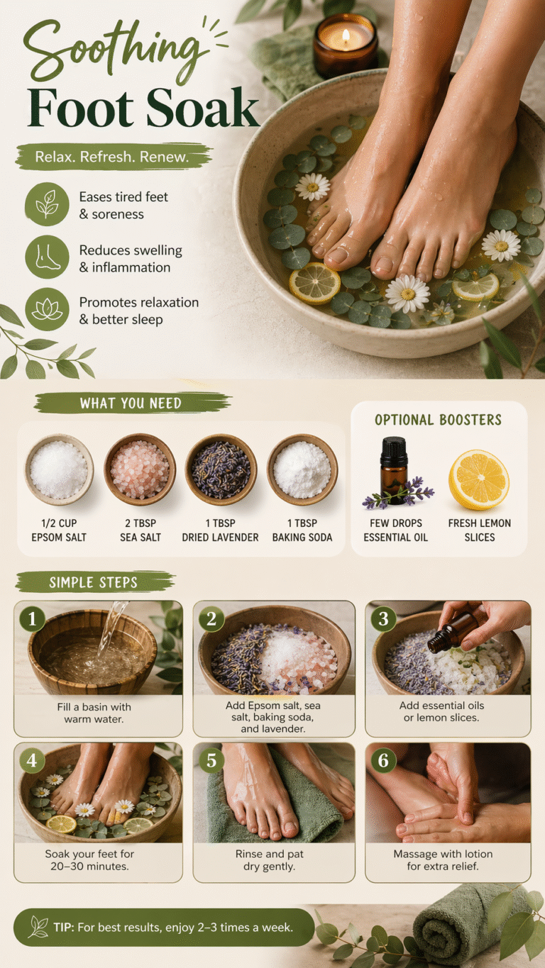 DIY Ginger  Epsom Salt Foot Soak for Pain Relief  Natural Sore Feet Remedy