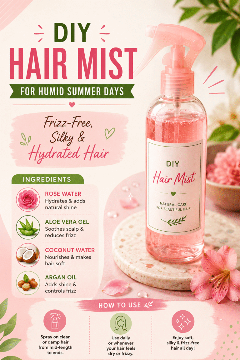 DIY Hair Mist Recipe for Frizz-Free Hair, Shine  Deep Hydration Naturally