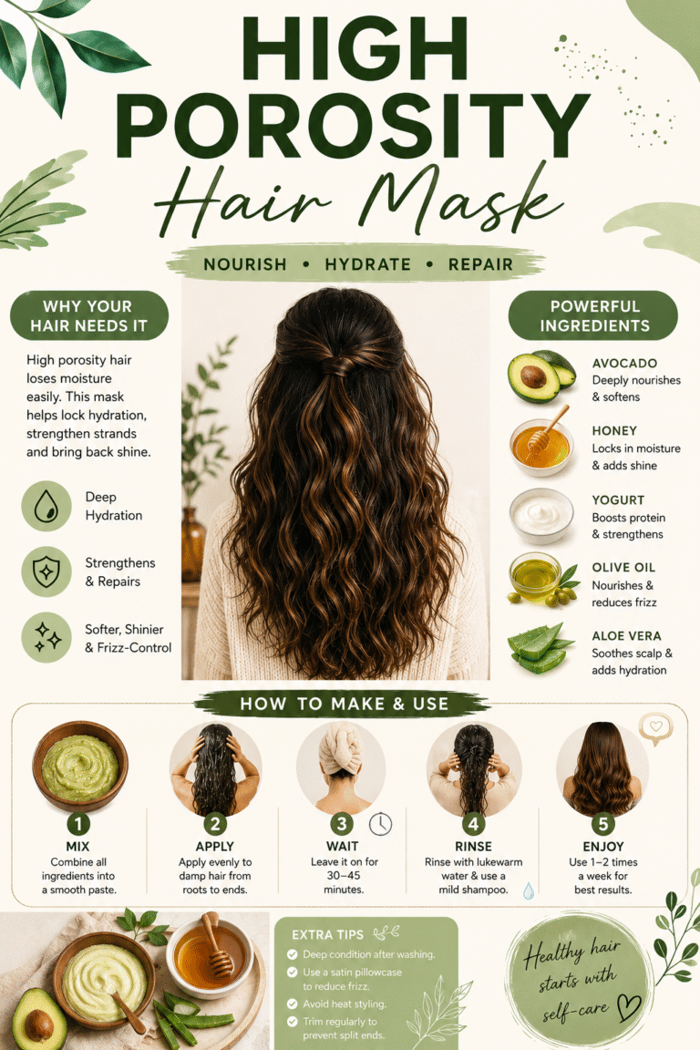 DIY High Porosity Hair Mask Recipe for Stronger, Healthier, Hydrated Hair Naturally